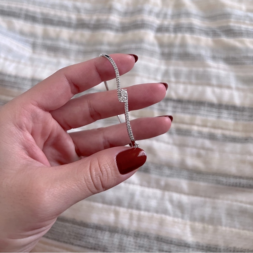 14k White Gold Diamond Bracelet